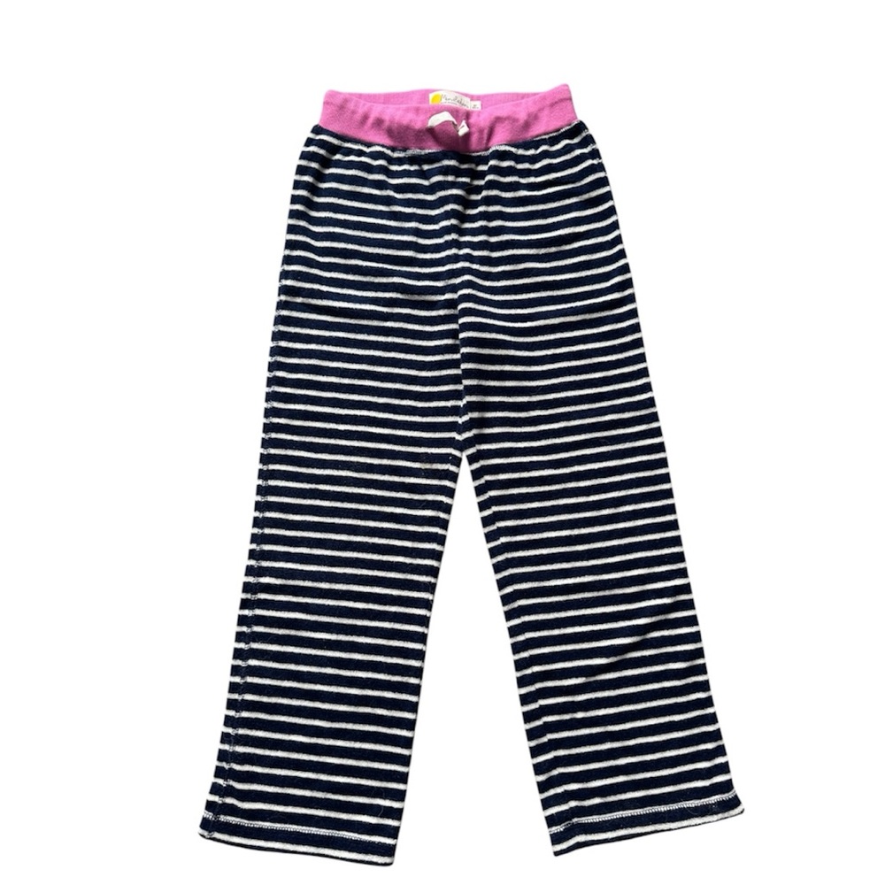 Mini Boden Navy Blue Striped Pants 8Y